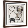 Gaming Chihuahua-Marcus Prime-Framed Art Print