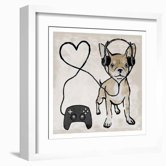 Gaming Chihuahua-Marcus Prime-Framed Art Print