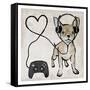 Gaming Chihuahua-Marcus Prime-Framed Stretched Canvas