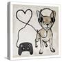 Gaming Chihuahua-Marcus Prime-Stretched Canvas
