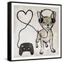 Gaming Chihuahua-Marcus Prime-Framed Stretched Canvas