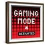 Gaming Mode Activated-Yass Naffas Designs-Framed Art Print