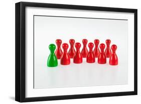 Gaming Pieces Symbolising Integration-Catharina Lux-Framed Photographic Print