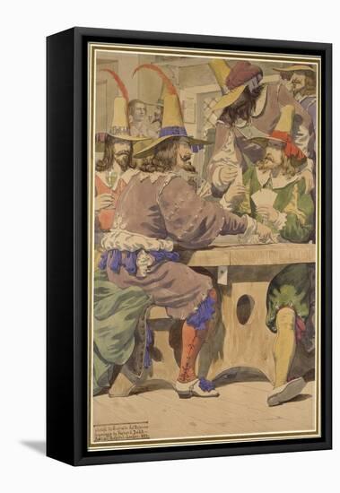 Gaming, Sketch Illustrating the Passions, 1853-Richard Dadd-Framed Stretched Canvas