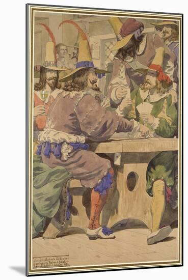 Gaming, Sketch Illustrating the Passions, 1853-Richard Dadd-Mounted Giclee Print