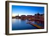 Gamla Stan and Riddarholmen w Spire of Riddarholmskyrkan (Riddarholmen Church), Stockholm, Sweden-Frank Fell-Framed Photographic Print