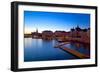 Gamla Stan and Riddarholmen w Spire of Riddarholmskyrkan (Riddarholmen Church), Stockholm, Sweden-Frank Fell-Framed Photographic Print