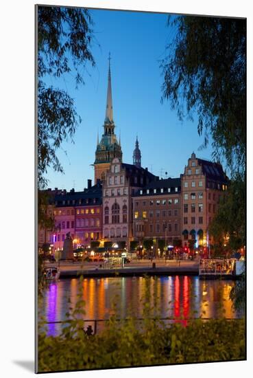 Gamla Stan and Riddarholmen w Spire of Riddarholmskyrkan (Riddarholmen Church), Stockholm, Sweden-Frank Fell-Mounted Photographic Print