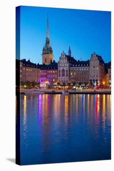 Gamla Stan and Riddarholmen w Spire of Riddarholmskyrkan (Riddarholmen Church), Stockholm, Sweden-Frank Fell-Stretched Canvas