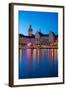 Gamla Stan and Riddarholmen w Spire of Riddarholmskyrkan (Riddarholmen Church), Stockholm, Sweden-Frank Fell-Framed Photographic Print