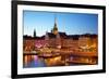 Gamla Stan and Riddarholmen w Spire of Riddarholmskyrkan (Riddarholmen Church), Stockholm, Sweden-Frank Fell-Framed Photographic Print