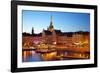 Gamla Stan and Riddarholmen w Spire of Riddarholmskyrkan (Riddarholmen Church), Stockholm, Sweden-Frank Fell-Framed Photographic Print