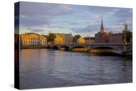 Gamla Stan and Riddarholmen w Spire of Riddarholmskyrkan (Riddarholmen Church), Stockholm, Sweden-Frank Fell-Stretched Canvas