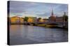 Gamla Stan and Riddarholmen w Spire of Riddarholmskyrkan (Riddarholmen Church), Stockholm, Sweden-Frank Fell-Stretched Canvas