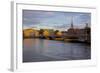 Gamla Stan and Riddarholmen w Spire of Riddarholmskyrkan (Riddarholmen Church), Stockholm, Sweden-Frank Fell-Framed Photographic Print