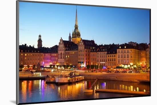 Gamla Stan and Riddarholmen w Spire of Riddarholmskyrkan (Riddarholmen Church), Stockholm, Sweden-Frank Fell-Mounted Photographic Print