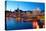 Gamla Stan at Dusk, Riddarholmen, Stockholm, Sweden, Scandinavia, Europe-Frank Fell-Stretched Canvas