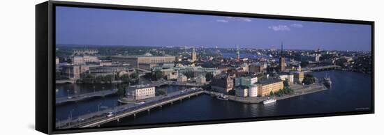 Gamla Stan from Town Hall, Stockholm, Sweden-Jon Arnold-Framed Stretched Canvas