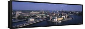 Gamla Stan from Town Hall, Stockholm, Sweden-Jon Arnold-Framed Stretched Canvas