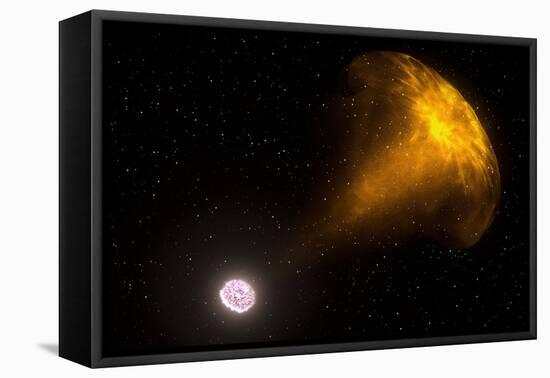 Gamma Ray Burst from Colliding Neutron Stars-null-Framed Stretched Canvas