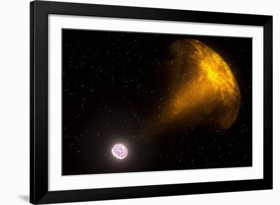 Gamma Ray Burst from Colliding Neutron Stars-null-Framed Photographic Print