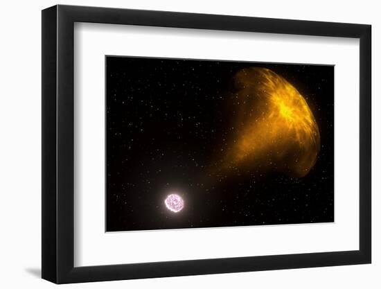 Gamma Ray Burst from Colliding Neutron Stars-null-Framed Photographic Print