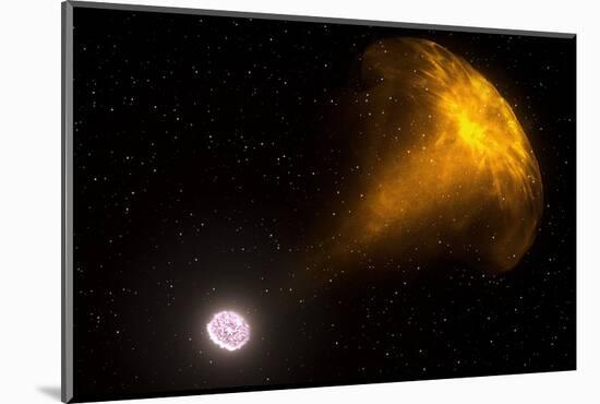 Gamma Ray Burst from Colliding Neutron Stars-null-Mounted Photographic Print