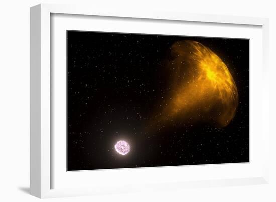 Gamma Ray Burst from Colliding Neutron Stars-null-Framed Photographic Print