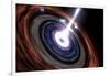 Gamma Rays in Active Galactic Nuclei-null-Framed Art Print