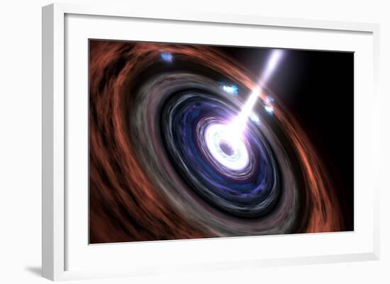 Gamma Rays in Active Galactic Nuclei-null-Framed Art Print