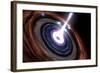 Gamma Rays in Active Galactic Nuclei-null-Framed Art Print