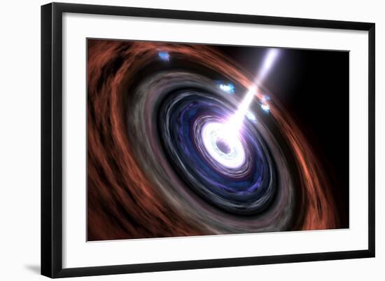 Gamma Rays in Active Galactic Nuclei-null-Framed Art Print