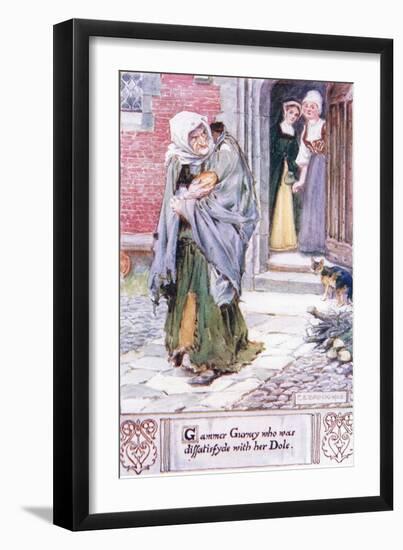 Gammer Gurney Who Was Disatissfied with Her Dole-Charles Edmund Brock-Framed Giclee Print