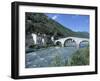 Ganda Bridge over the Adda River Near Morbegno, Valtellina, Lombardy, Italy, Europe-Vincenzo Lombardo-Framed Photographic Print