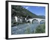 Ganda Bridge over the Adda River Near Morbegno, Valtellina, Lombardy, Italy, Europe-Vincenzo Lombardo-Framed Photographic Print
