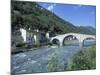 Ganda Bridge over the Adda River Near Morbegno, Valtellina, Lombardy, Italy, Europe-Vincenzo Lombardo-Mounted Photographic Print