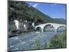 Ganda Bridge over the Adda River Near Morbegno, Valtellina, Lombardy, Italy, Europe-Vincenzo Lombardo-Mounted Photographic Print