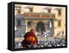 Gandan Khiid Monastery, Ulaan Baatar, Mongolia-Peter Adams-Framed Stretched Canvas