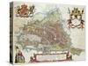 Gandavum, Map of Ghent-Jan Blaeu-Stretched Canvas