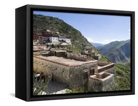 Ganden Monastery, Near Lhasa, Tibet, China-Ethel Davies-Framed Stretched Canvas