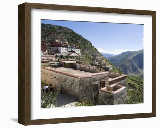 Ganden Monastery, Near Lhasa, Tibet, China-Ethel Davies-Framed Photographic Print