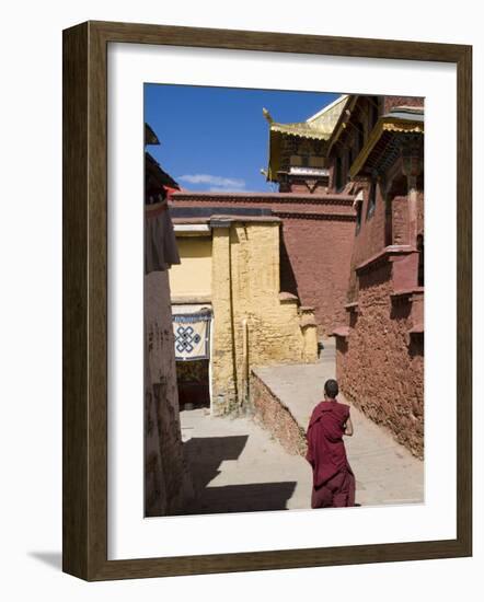 Ganden Monastery, Near Lhasa, Tibet, China-Ethel Davies-Framed Photographic Print