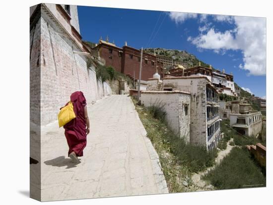 Ganden Monastery, Near Lhasa, Tibet, China-Ethel Davies-Stretched Canvas