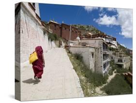 Ganden Monastery, Near Lhasa, Tibet, China-Ethel Davies-Stretched Canvas