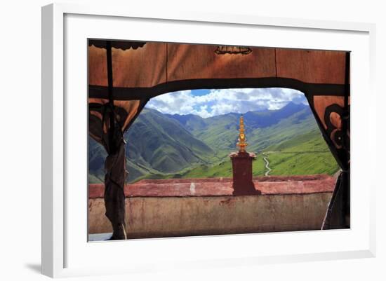 Ganden Monastery, Wangbur Mountain, Lhasa, Tibet, China-Ivan Vdovin-Framed Photographic Print