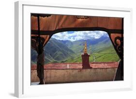 Ganden Monastery, Wangbur Mountain, Lhasa, Tibet, China-Ivan Vdovin-Framed Photographic Print