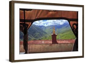 Ganden Monastery, Wangbur Mountain, Lhasa, Tibet, China-Ivan Vdovin-Framed Photographic Print