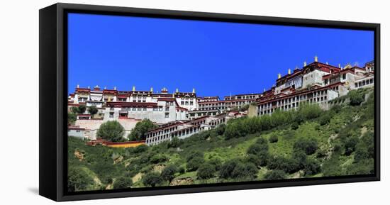 Ganden Monastery, Wangbur Mountain, Lhasa, Tibet, China-Ivan Vdovin-Framed Stretched Canvas