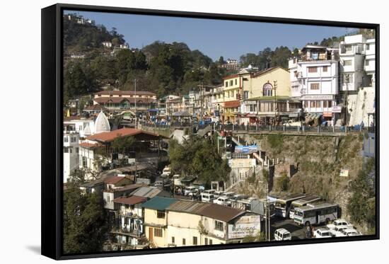 Gandhi Chowk, Mussoorie, Hill Station Above Dehra Dun, Uttarakhand, Garwhal Himalaya, India, Asia-Tony Waltham-Framed Stretched Canvas