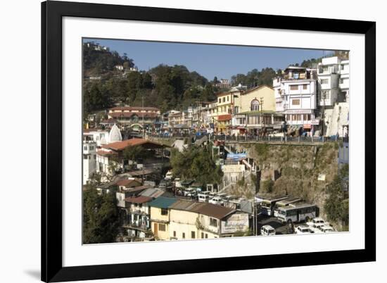 Gandhi Chowk, Mussoorie, Hill Station Above Dehra Dun, Uttarakhand, Garwhal Himalaya, India, Asia-Tony Waltham-Framed Photographic Print